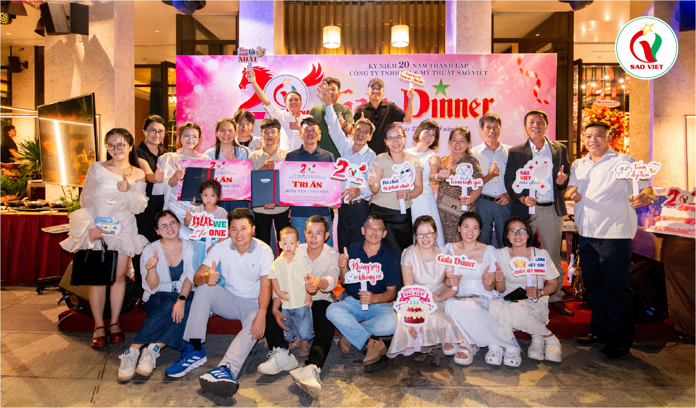 A SINCERE THANK YOU FROM SAO VIET FINE ARTS & TRADING CO., LTD. TO OUR GALA DINNER GUESTS