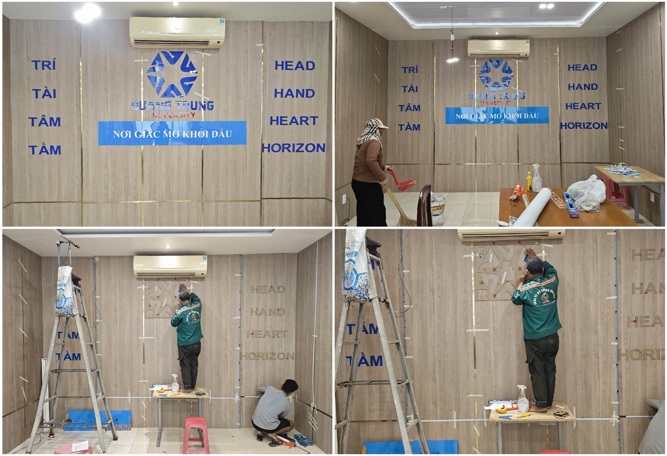 Setup Văn phòng Trường Đại học Quang Trung